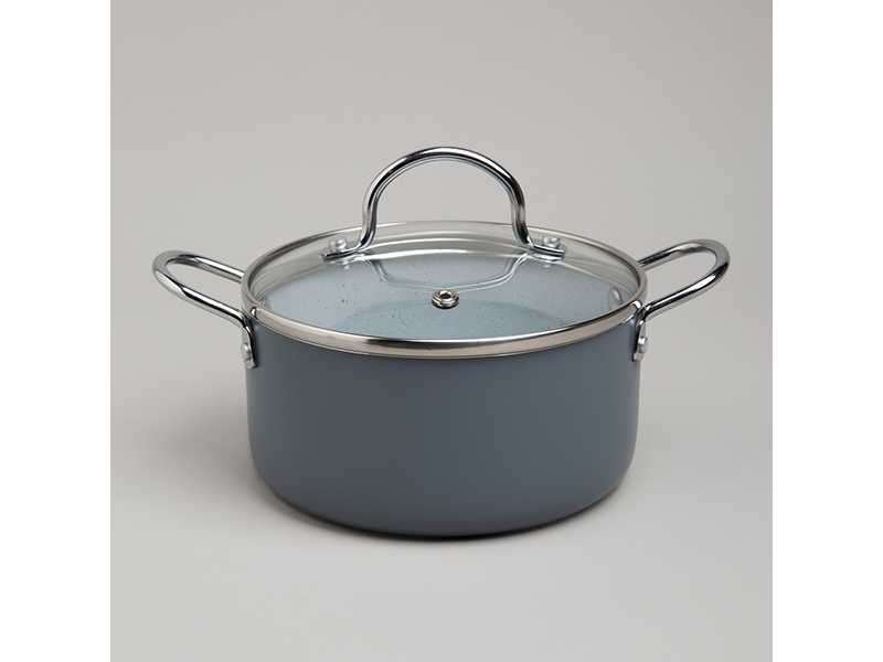 Кастрюля Агнесс с антип. покр. и стекл. крышкой 1350мл арт.906-263 по цене 