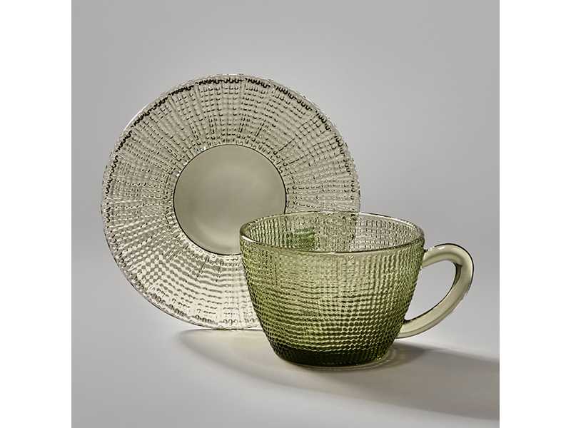 Пара чайная Темпо 350мл зеленый, стекло арт.355-386 по цене 