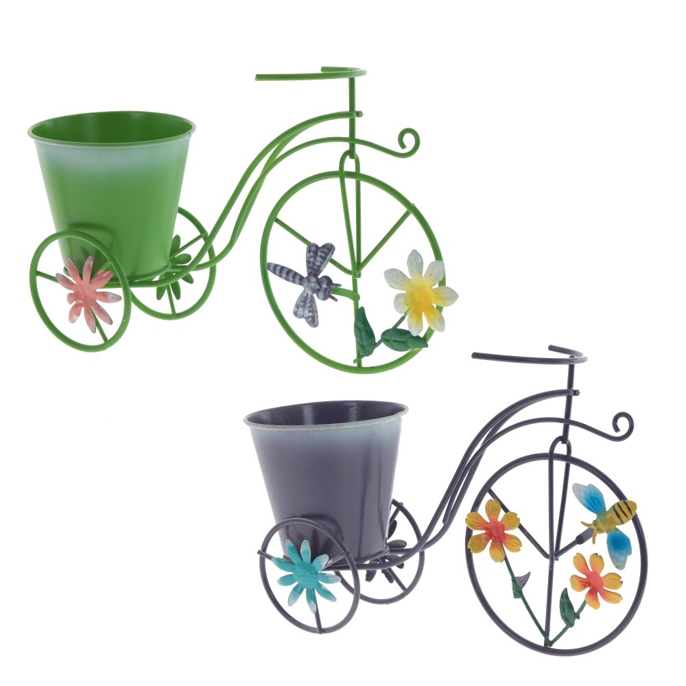 Кашпо Велосипед, металл 26х9х17см, 2в. по цене 