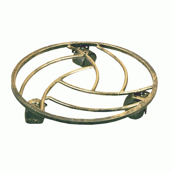 Подставка Гарден Декор для 1 кашпо на колесах ковка металл арт.12-004 по цене 