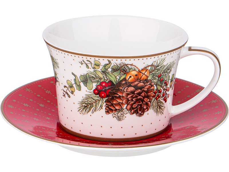 Пара чайная Лефард Празднование 250мл, фарфор арт.760-770 по цене 