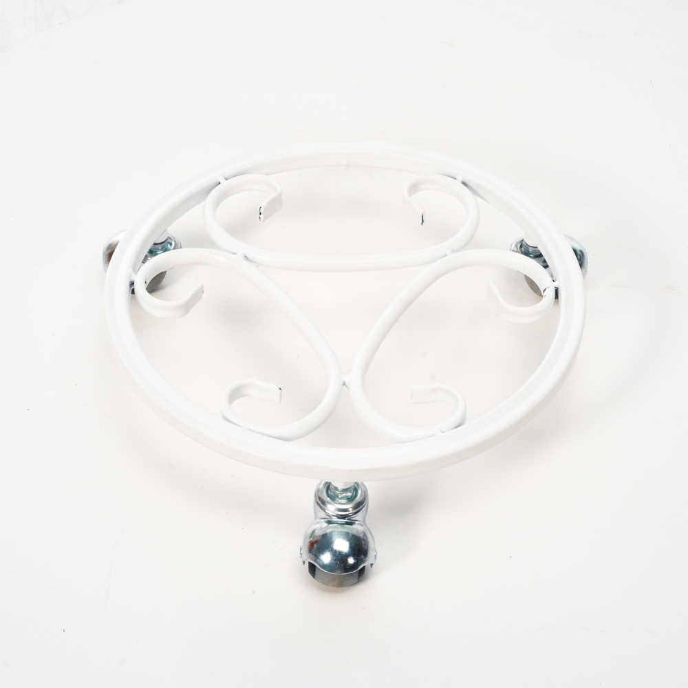 Подставка под цветы напольная из трубки белый арт.21-002W по цене 