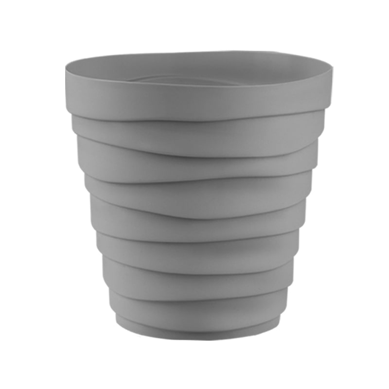 Кашпо Бархан 1,4л Серый жемчуг пластик арт.КШ-4337 по цене 