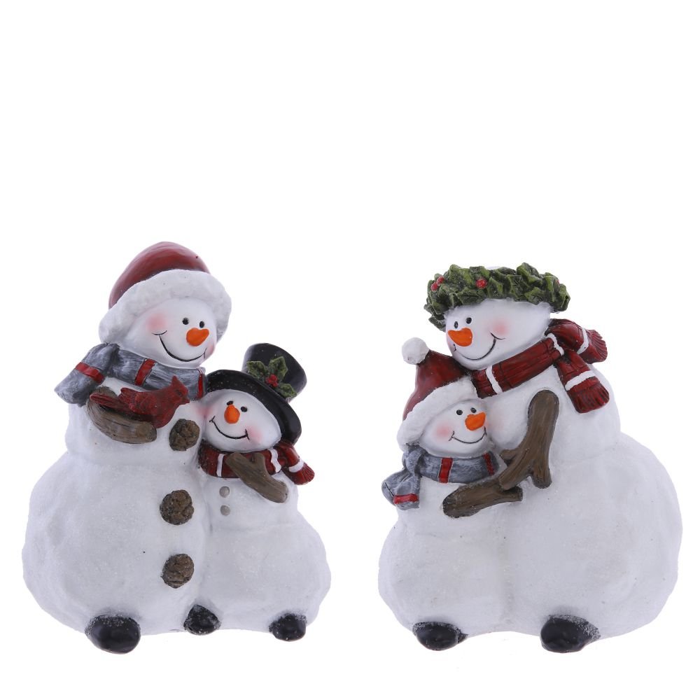 Фигурка декоративная Снеговик 10,5х7х13,5см 2в. по цене 