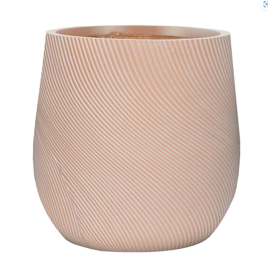 Кашпо Флоу Ваза 19л файберстоун, терракот 32х32см арт.FLOP32-TE по цене 