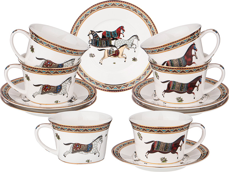 Сервиз кофейный Лефард Пассаж на 6пер. 15пр. 180мл фарфор арт.760-045 по цене 