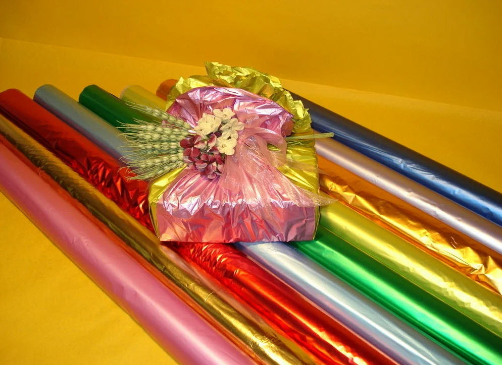 Бумага обёрточная металлизированная по цене 