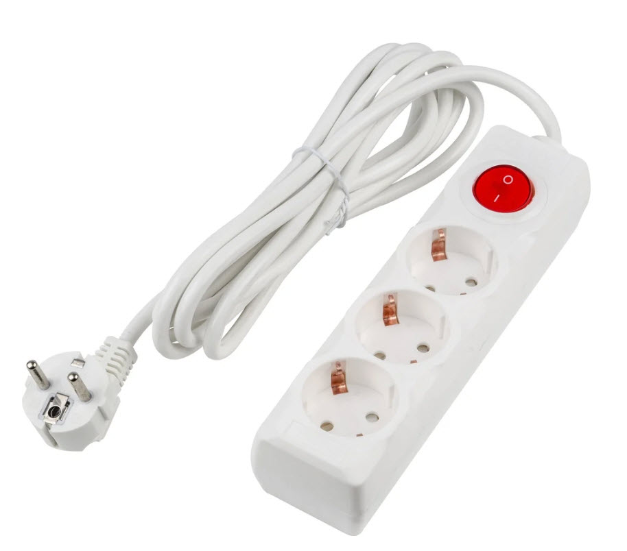 Удлинитель Юниэль S-GCU3-3B вайт UL-00010016 3м 3 розетки по цене 
