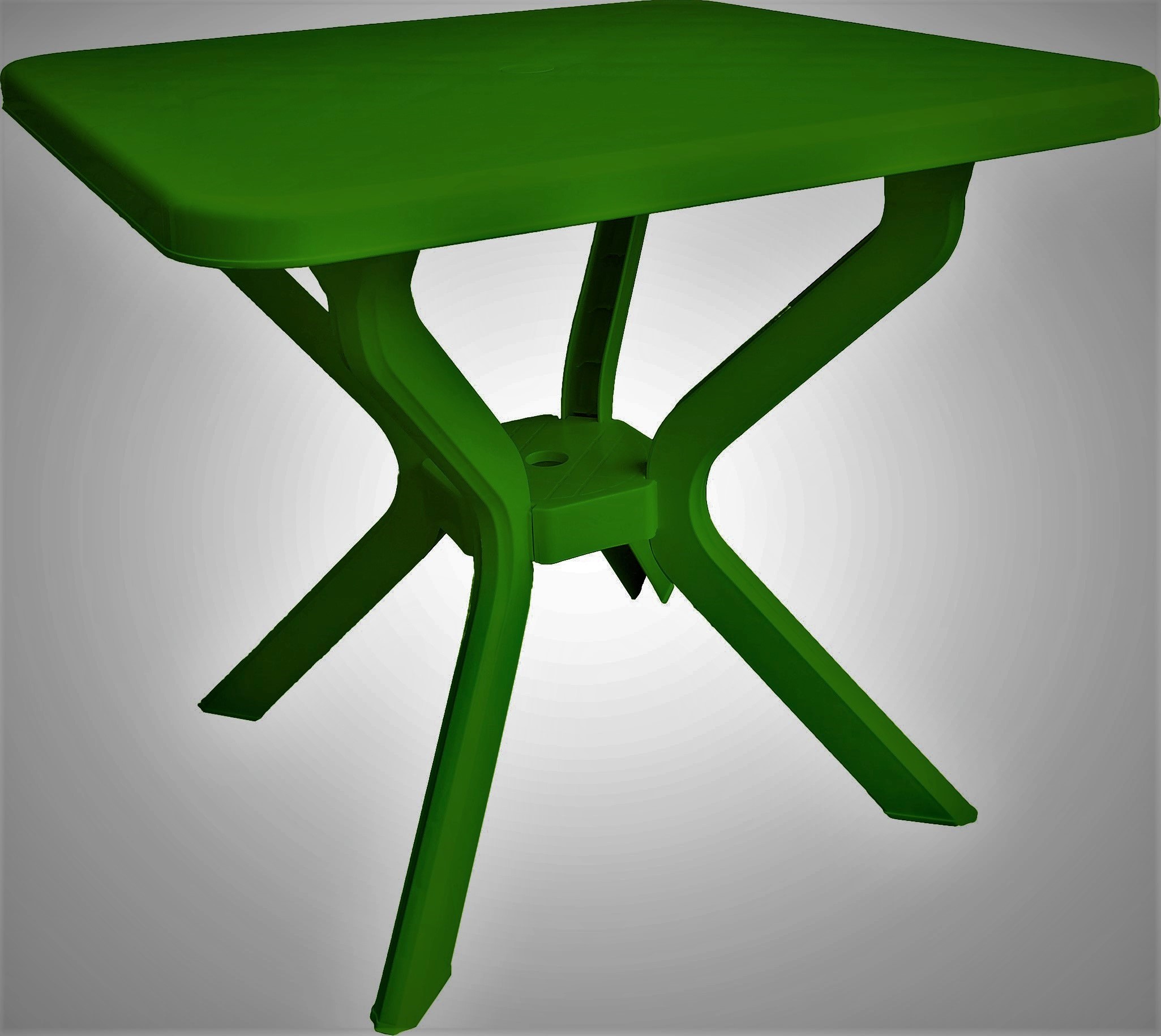 Стол пластиковый 79х79х70см темно-зеленый арт.Т 1-7 по цене 