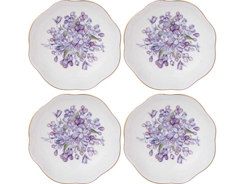 Набор розеток Лефард Сирень 10см 4шт фарфор арт.760-810 по цене 