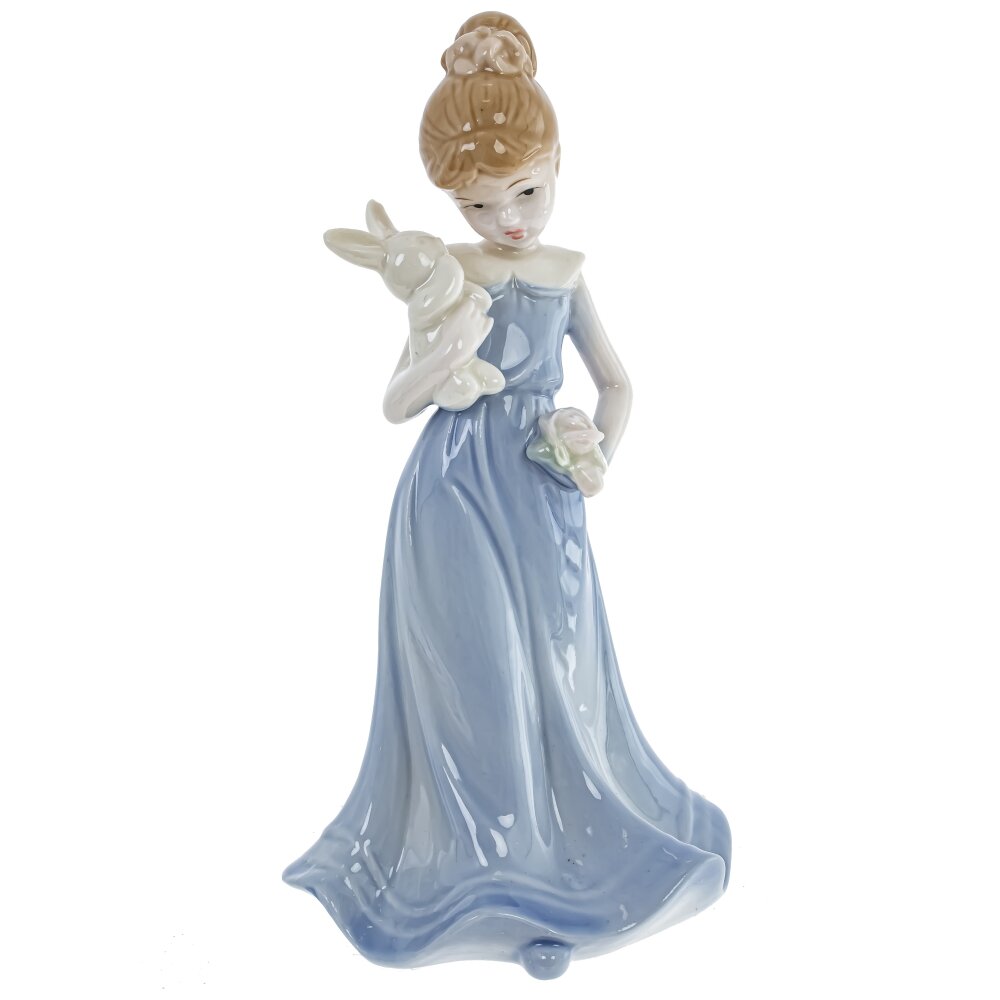 Фигурка Девочка с кроликом 8x7x16см, фарфор арт.804805 по цене 