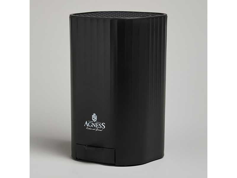 Подставка для ножей Агнесс с точильным камнем, пластик арт.907-321 по цене 