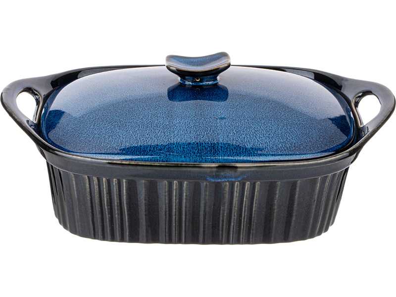 Форма для запекания с крышкой Реактивный синий 2000мл, керамика арт.780-110 по цене 