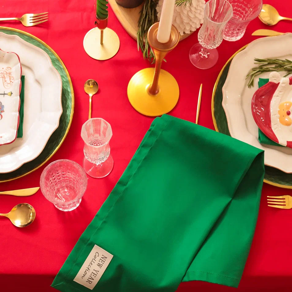 Полотенце Этель Новогодняя коллекция 40х73см, зеленый, хлопок арт.10472209 по цене 