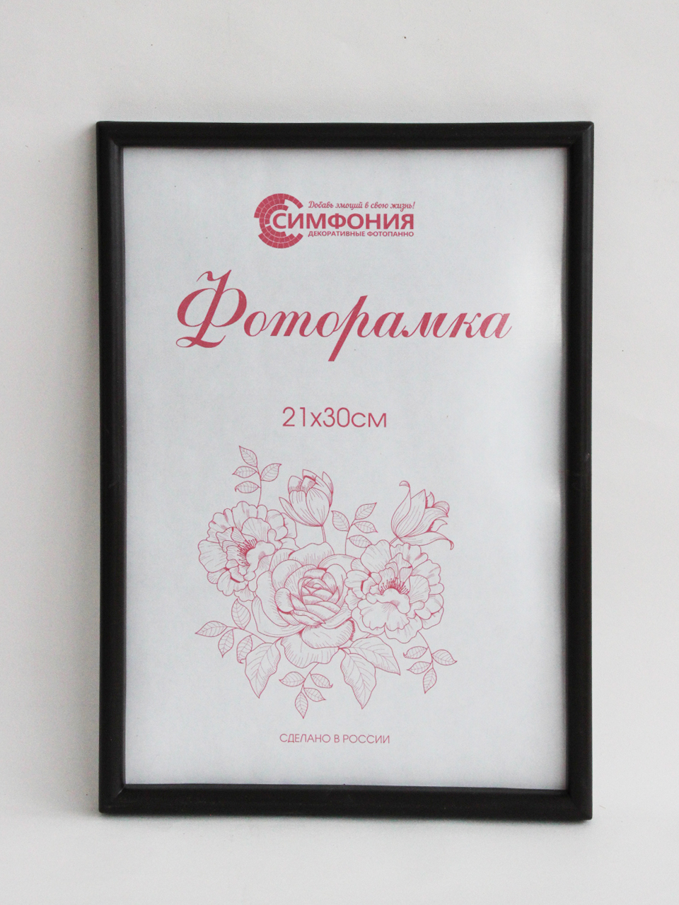 Фоторамка Симфония 21х30см, цвет черный, пластик арт.РП-001(М-3) по цене 