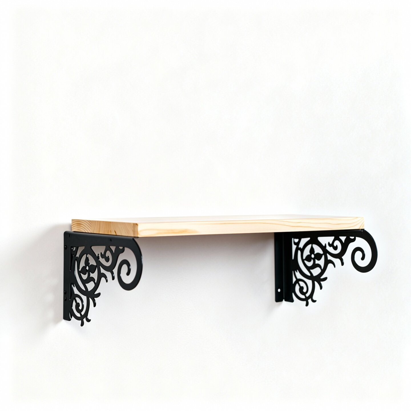 Комплект кронштейнов 2шт с полкой 60см13,2x21x60,2см, металл/дерево арт.702-226B-DL60 по цене 