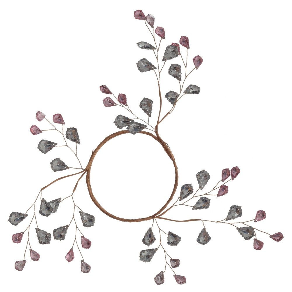 Изделие декоративное Венок темный 9х1х9см по цене 