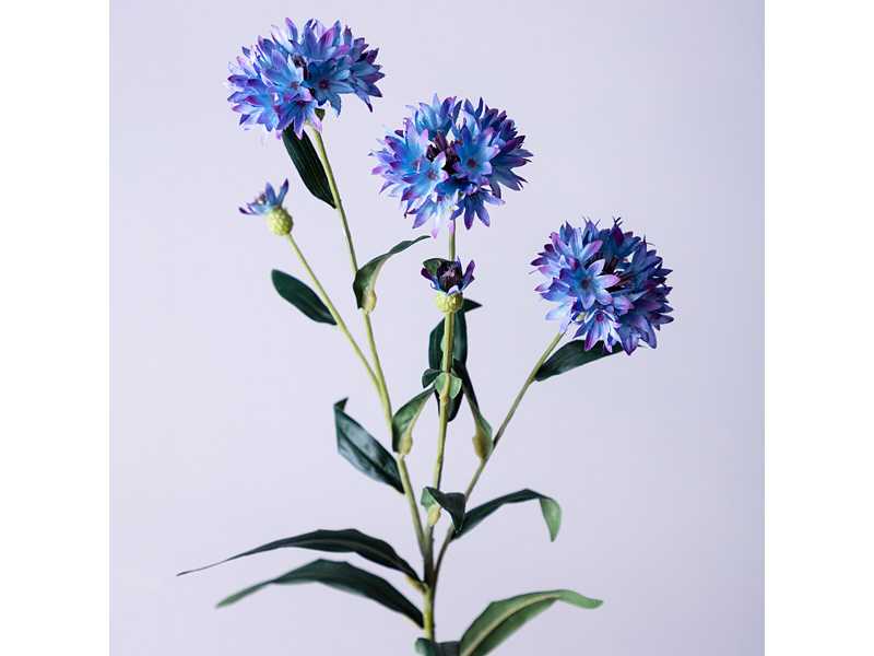 Цветок искусственный Василек 64см, арт.287-544 по цене 