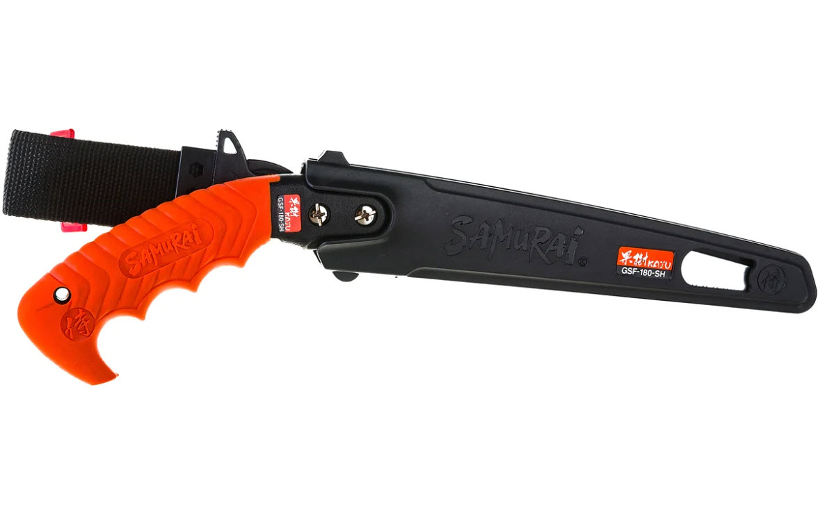Пила прямая с чехлом и поясным креплением Samurai GSF-180-SH по цене 