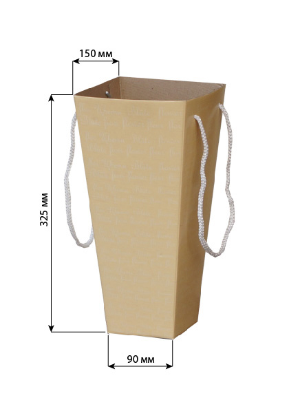 Коробка для цветов, цвета в ассортименте 90х150х325 по цене 