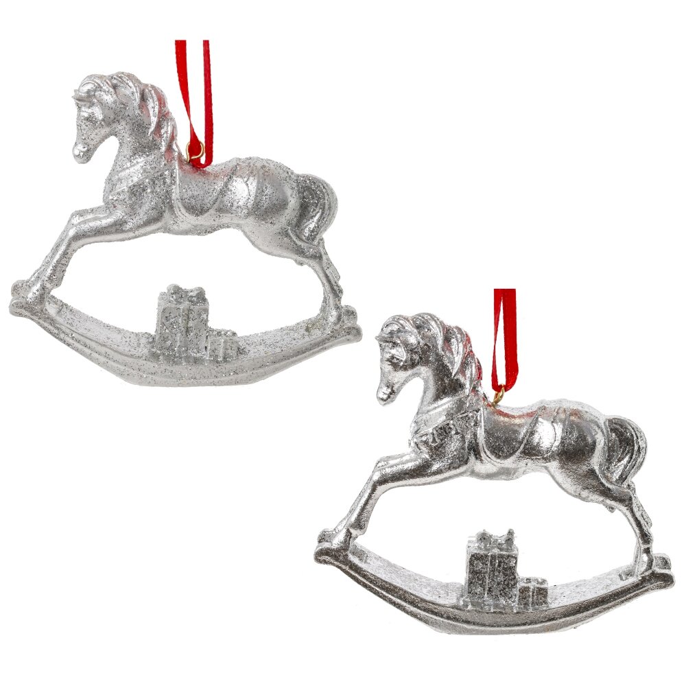 Фигурка подвесная Лошадка-качалка 10х2,5х8,5см, 2в арт.823734 по цене 