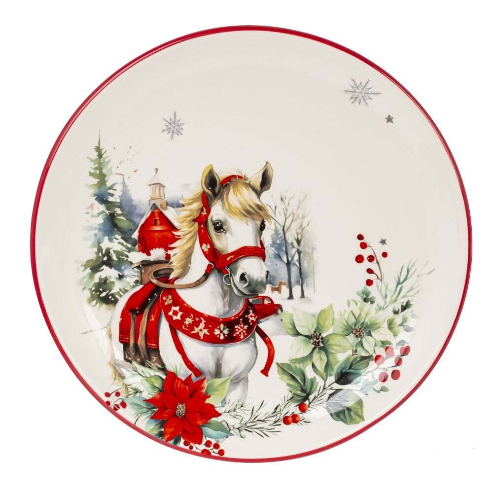 Тарелка Лошадь 26см, керамика арт.821567 по цене 