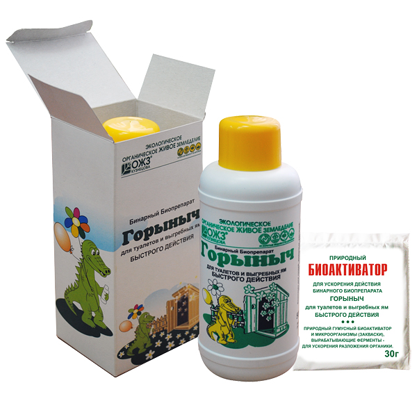 Очиститель БашИнком Горыныч для септиков, туалетов и выгребных ям 0,5л по цене 