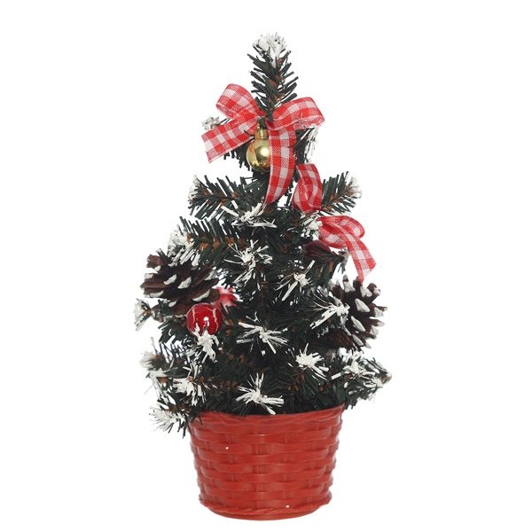 Ёлка декоративная с украшениями, В 20см арт.83541 по цене 