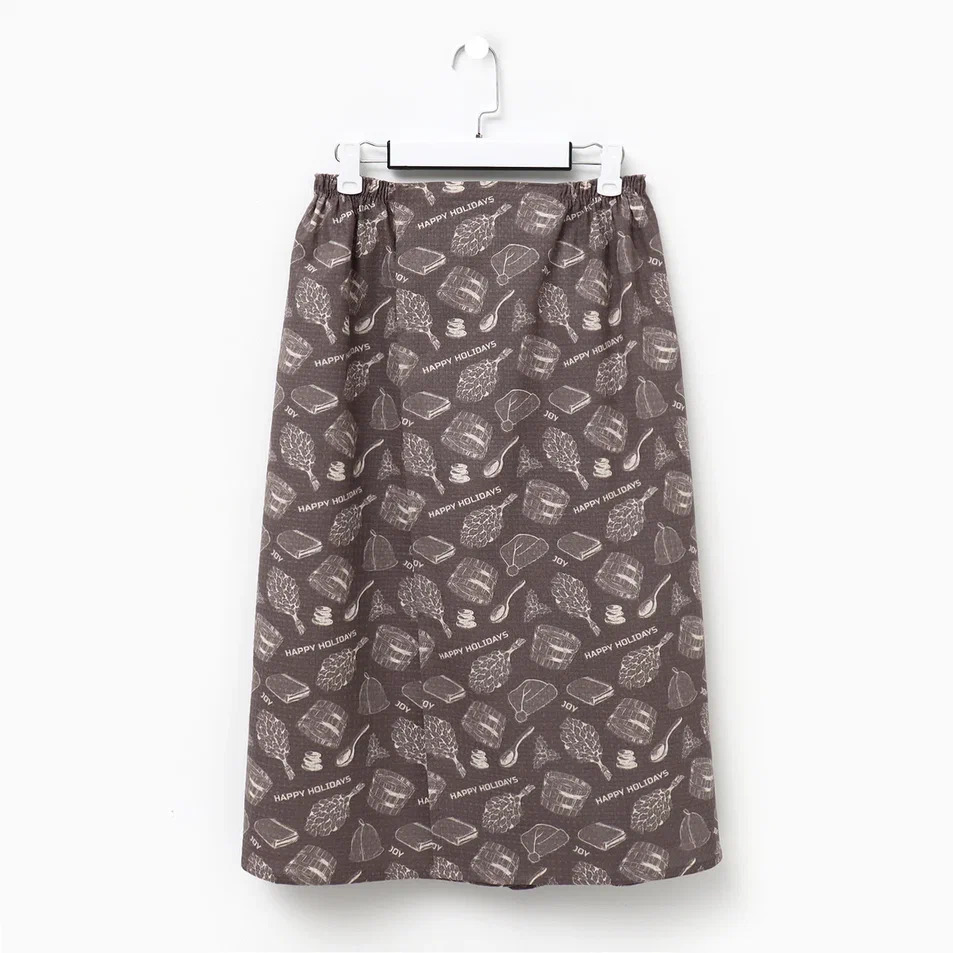 Полотенце-килт для бани мужское Новогодняя баня 75х144см, хлопок арт.10548974 по цене 