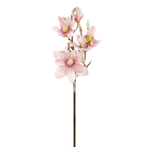 Магнолия с глиттером розовый 68 см по цене 