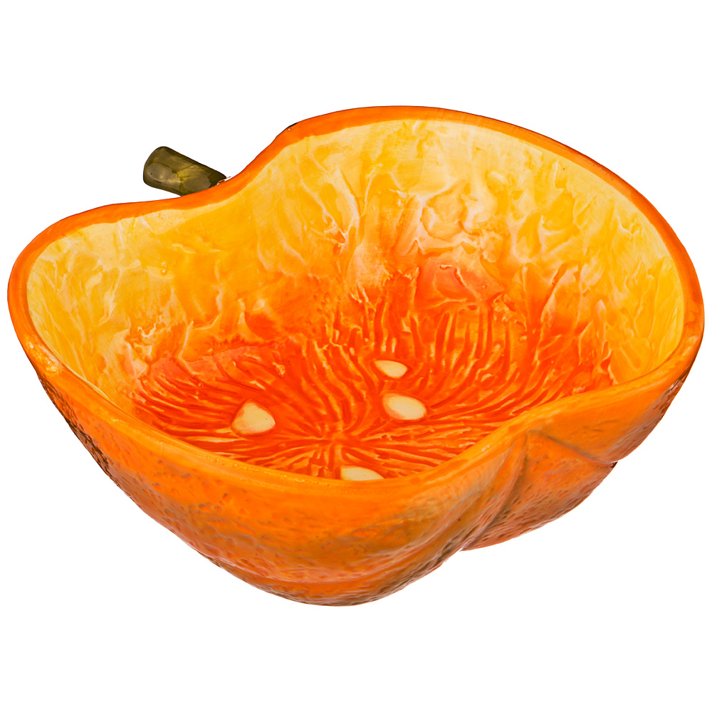 Блюдо для запекания Тыква, керамика оранжевый 650мл 17х17х6см по цене 