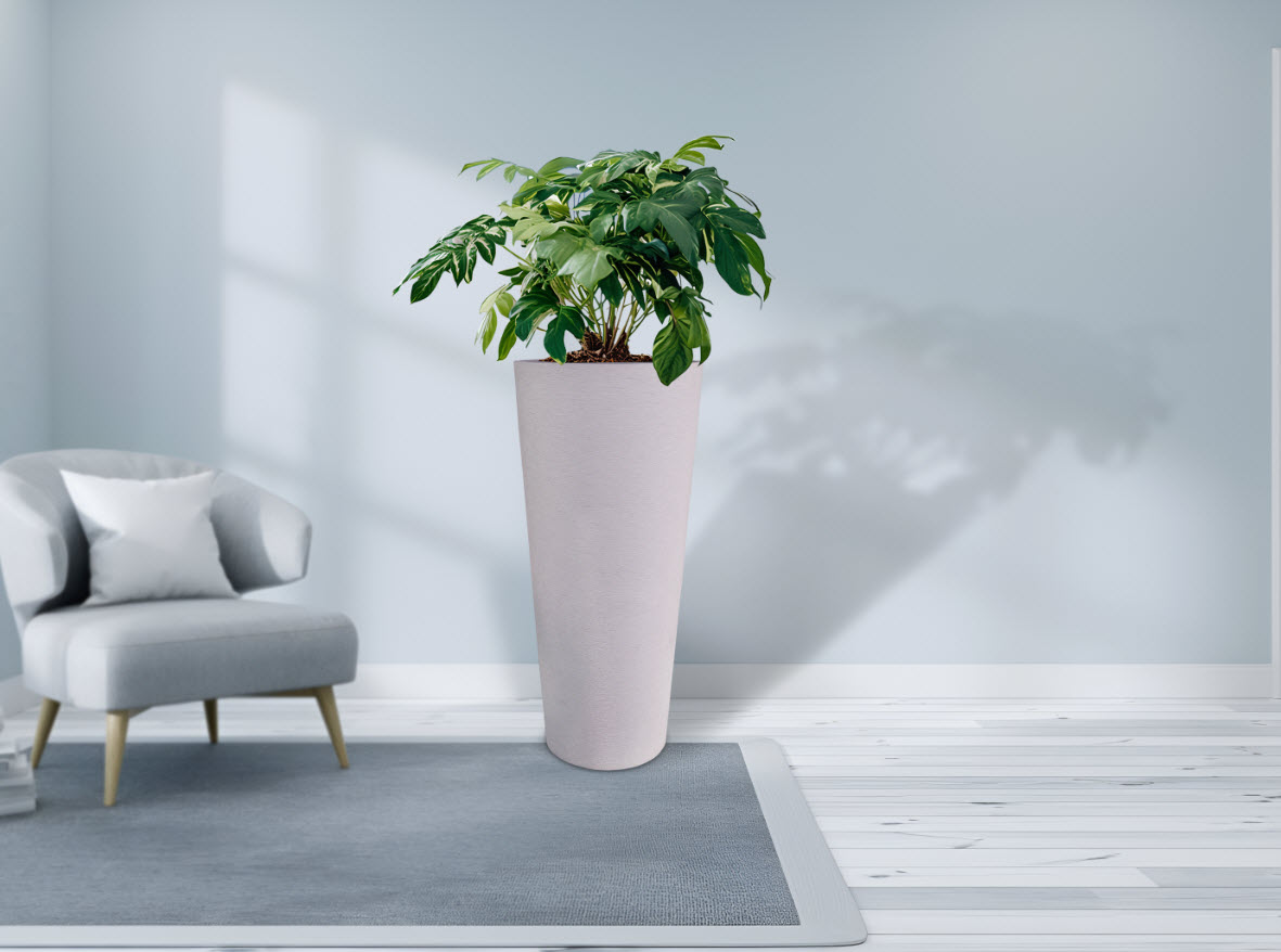 Горшок для растений Высокий 52л 36х80см белый камень арт.GK-15GH36-1бк по цене 