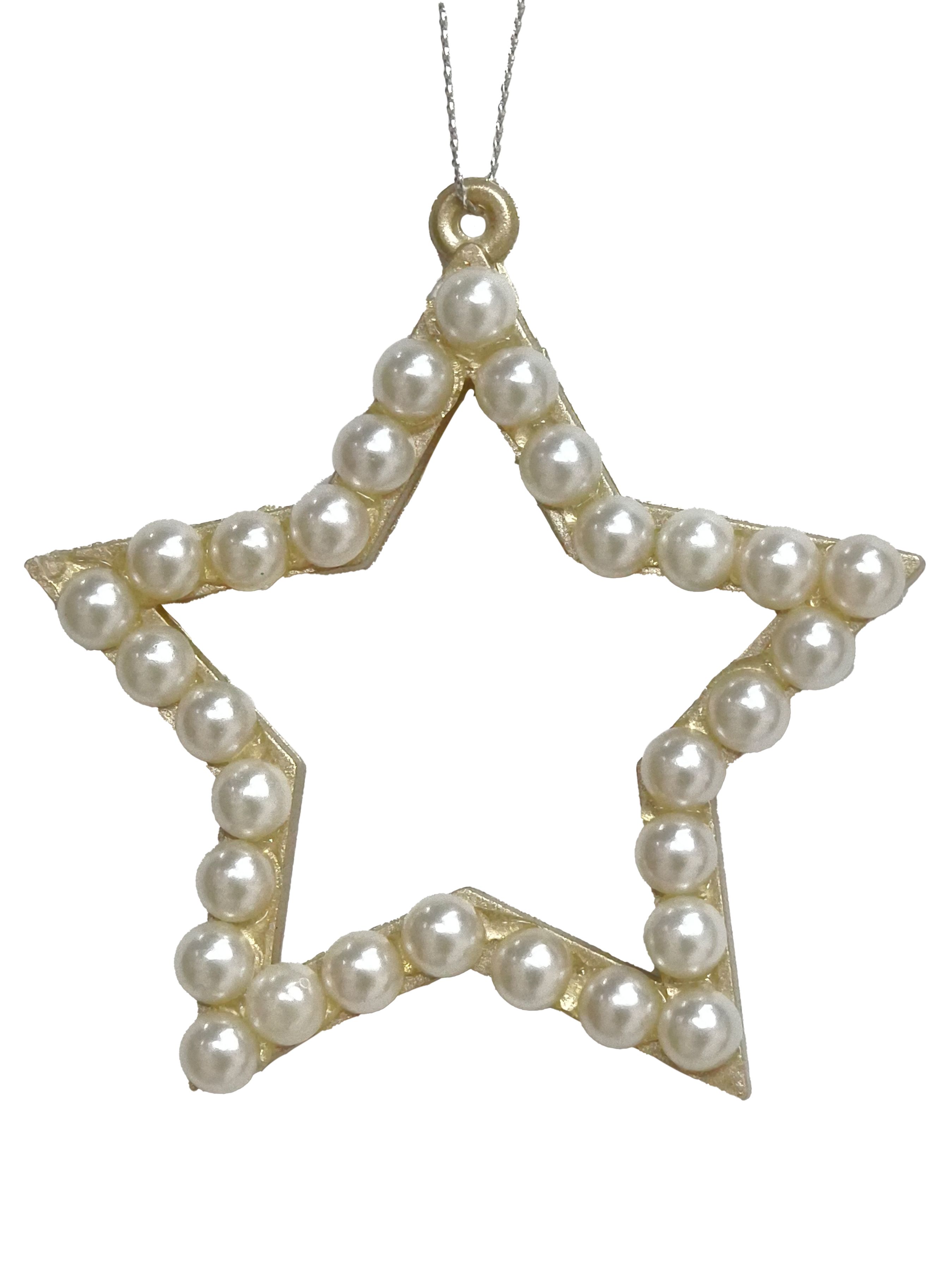 Украшение новогоднее подвесное Звезда 9см арт.94893 по цене 