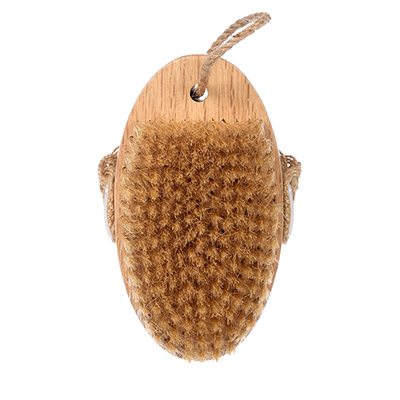 Щетка деревянная Антицеллюлит банная массажная, с натуральной щетиной,13 см по цене 