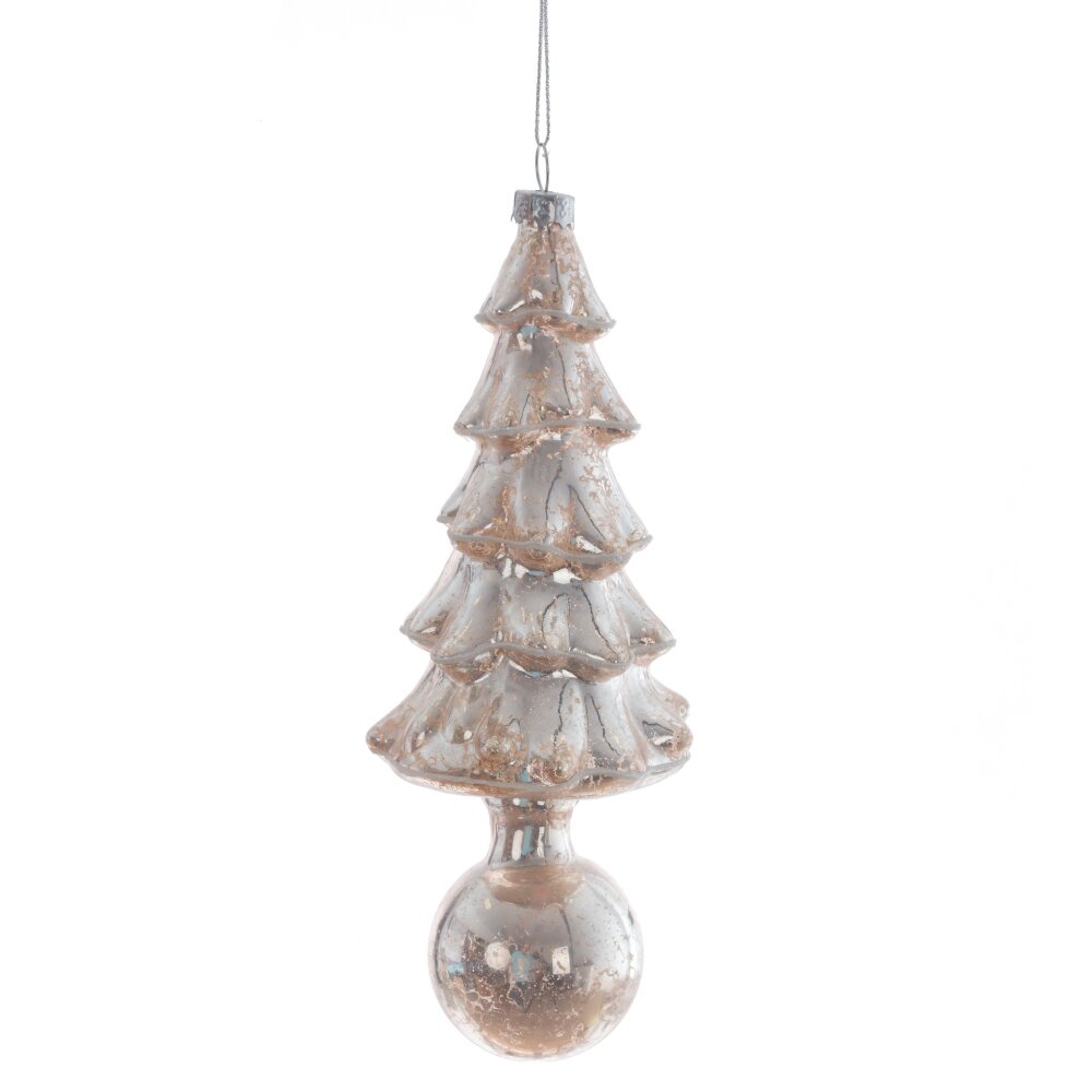 Украшение новогоднее Елка 7х7х19см, стекло арт.805702 по цене 