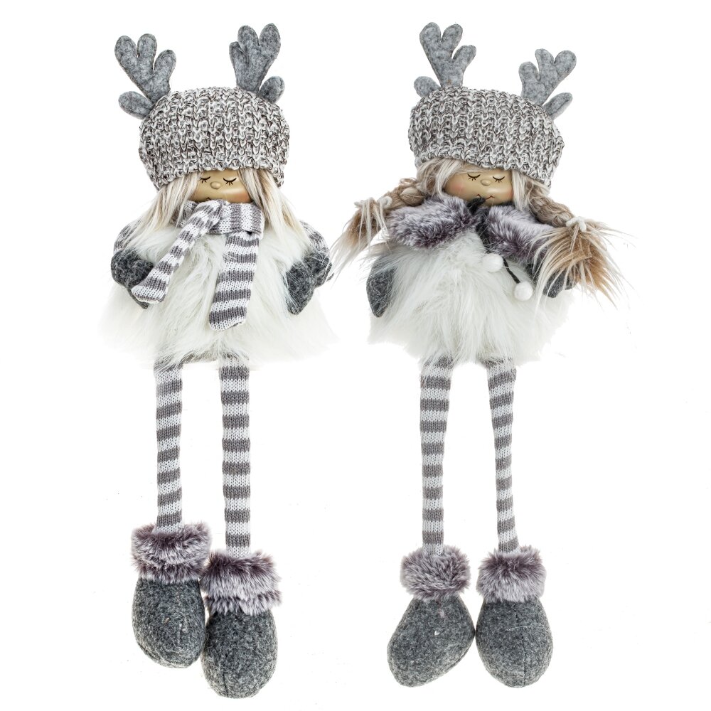 Игрушка набивная Девочка в шапке с рожками 15х11х47см арт.791805 по цене 