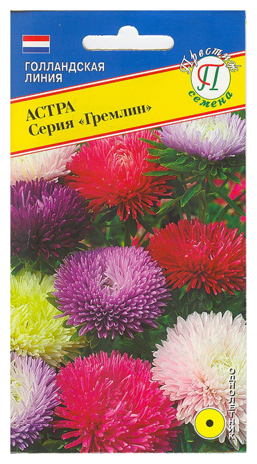 Семена астра Гремлин смесь всех цветов 0,3г Престиж 