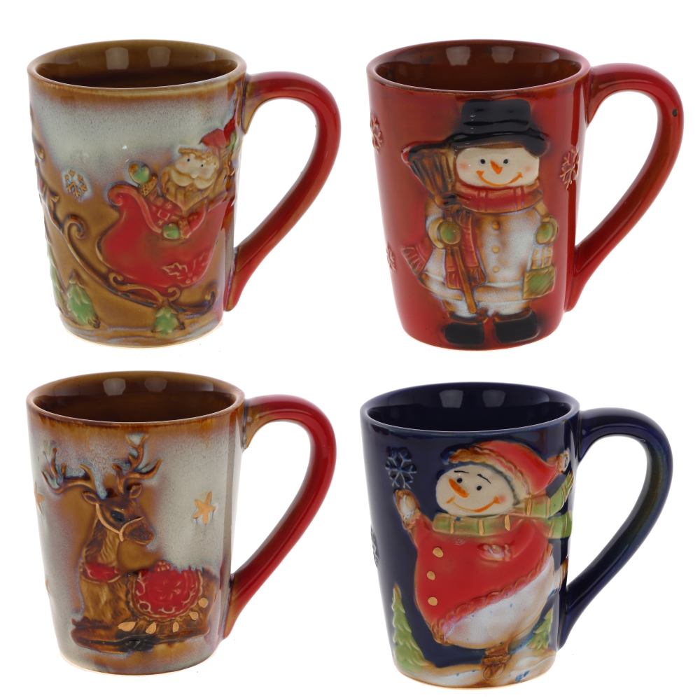 Кружка Новый Год 300мл 4в., керамика арт.755445 по цене 