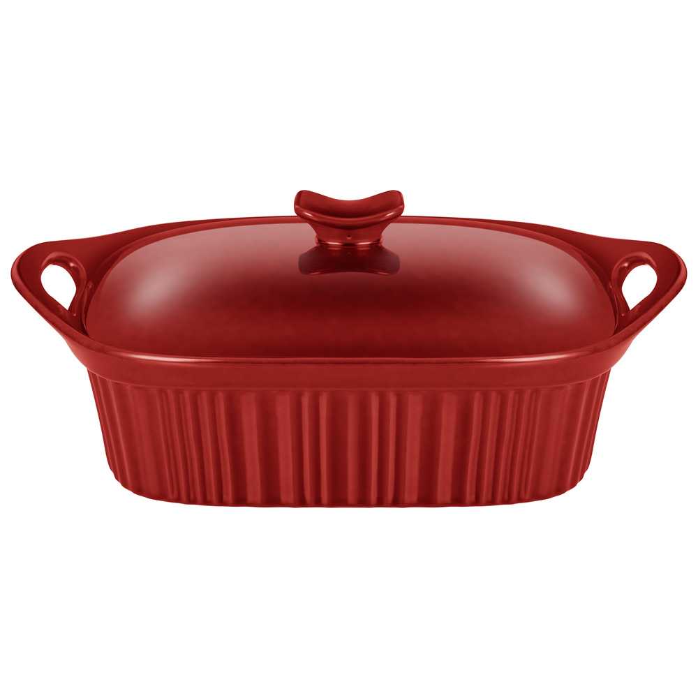 Форма для запекания с крышкой Реактивный красный 33x23x9,5/13см, керамика арт.780-135 по цене 