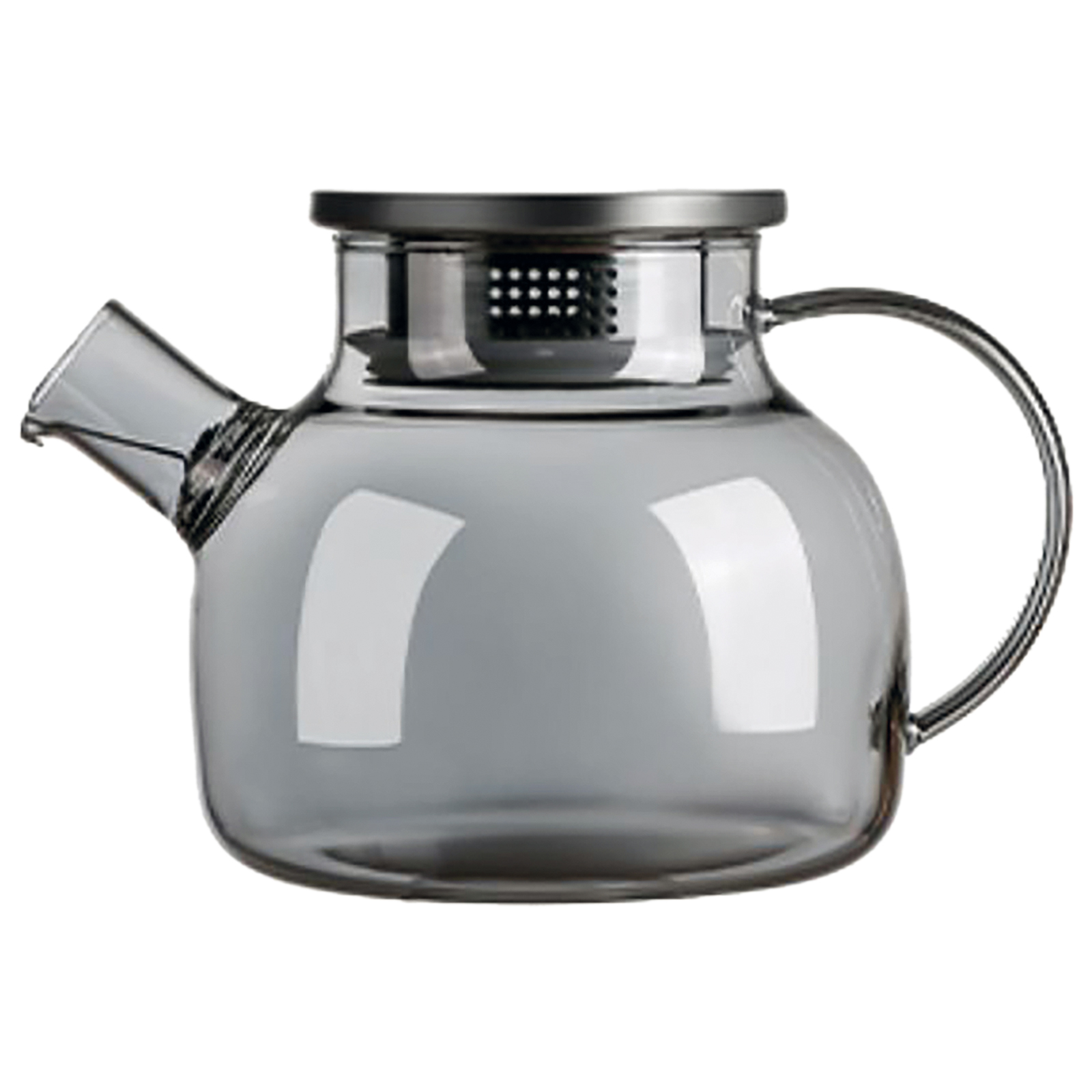 Чайник заварочный 1000мл с фильтром TM Аппетит, стекло+сталь арт.BMT1000-GR по цене 
