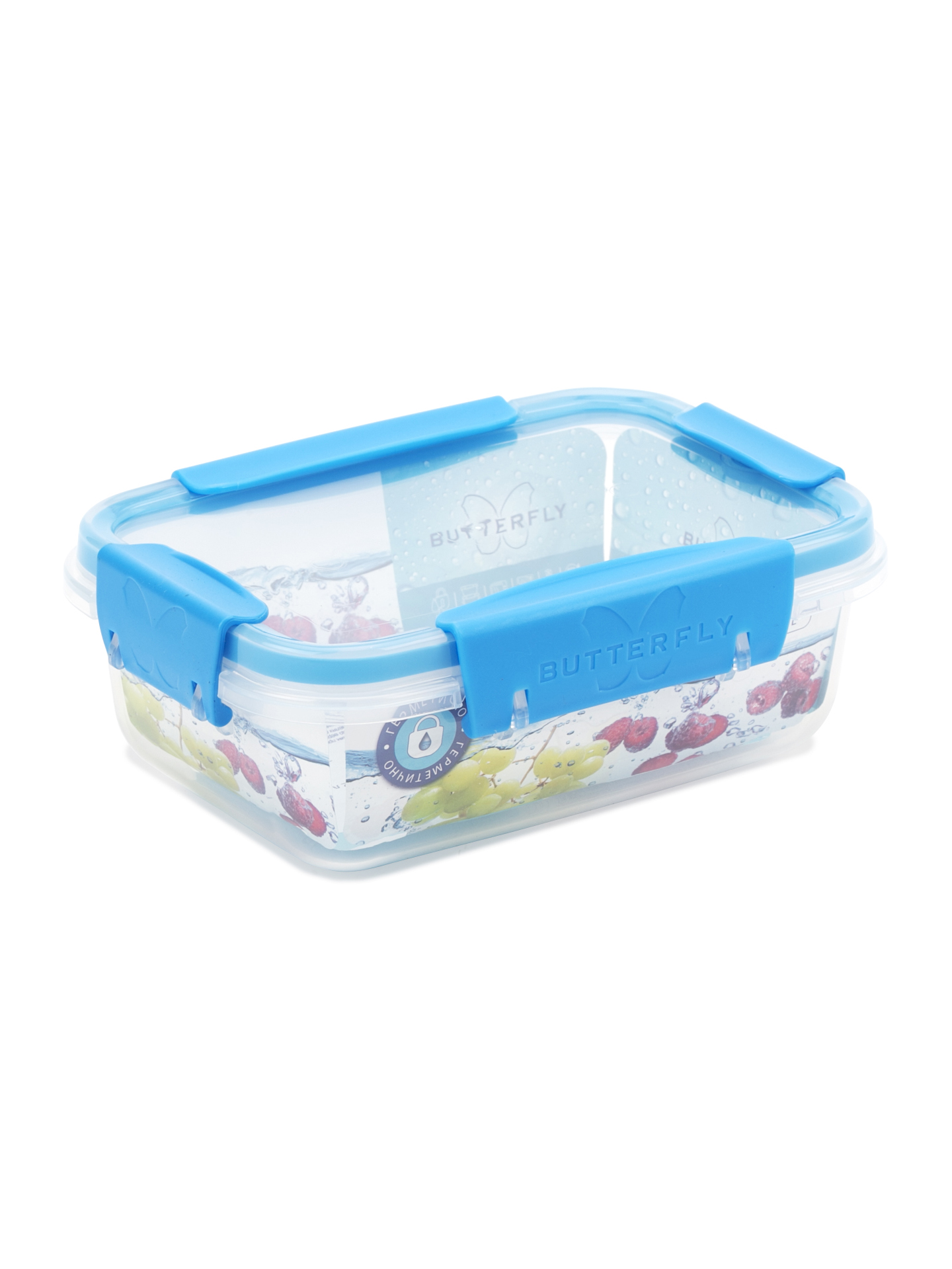 Контейнер герметичный Полимербыт форма бабочка разноцветный 0,5л по цене 