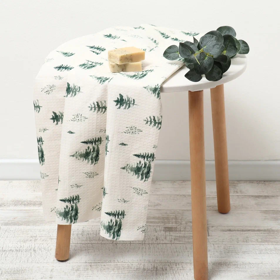 Полотенце Елочки 80х150см, хлопок арт.10548969 по цене 