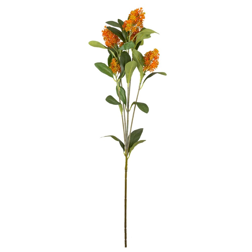 Цветок искусственный Скимия 81см, оранжевый арт.к000027608 по цене 