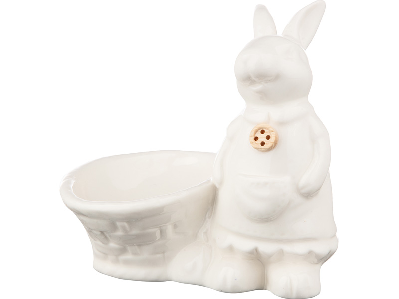 Подставка под яйцо Кролик 10x7,5x9,5см, фарфор арт.146-1561 по цене 
