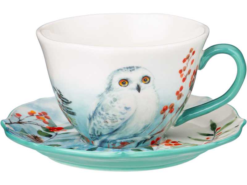 Пара чайная Лефард Лесная сказка Сова 200мл фарфор арт.409-202 по цене 