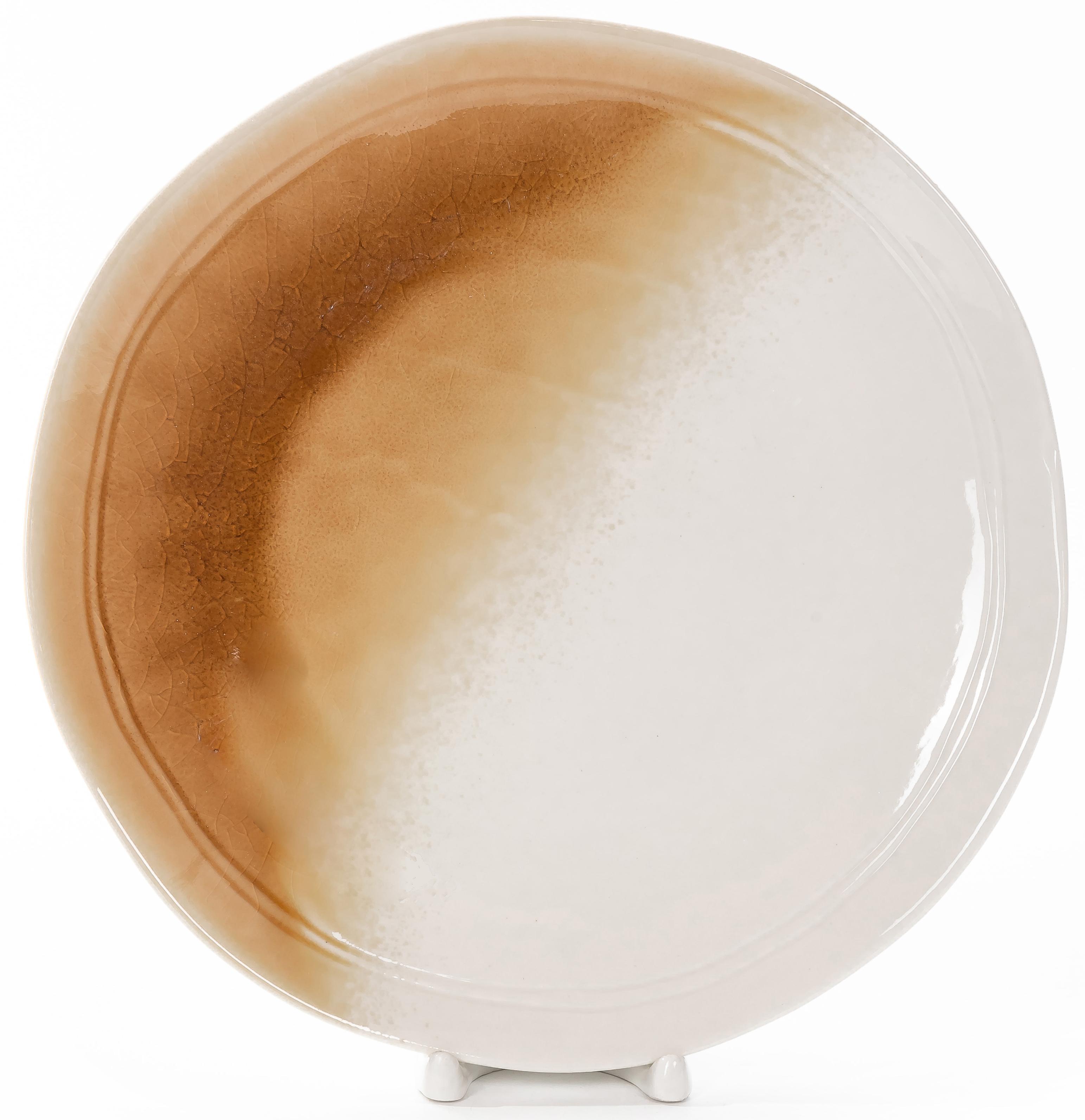 Тарелка мелкая Элис 27см, фарфор, кофе с молоком арт.236-28029 по цене 