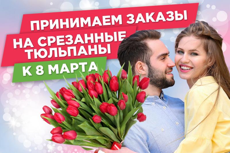 Тюльпаны для любимых к 8 марта!