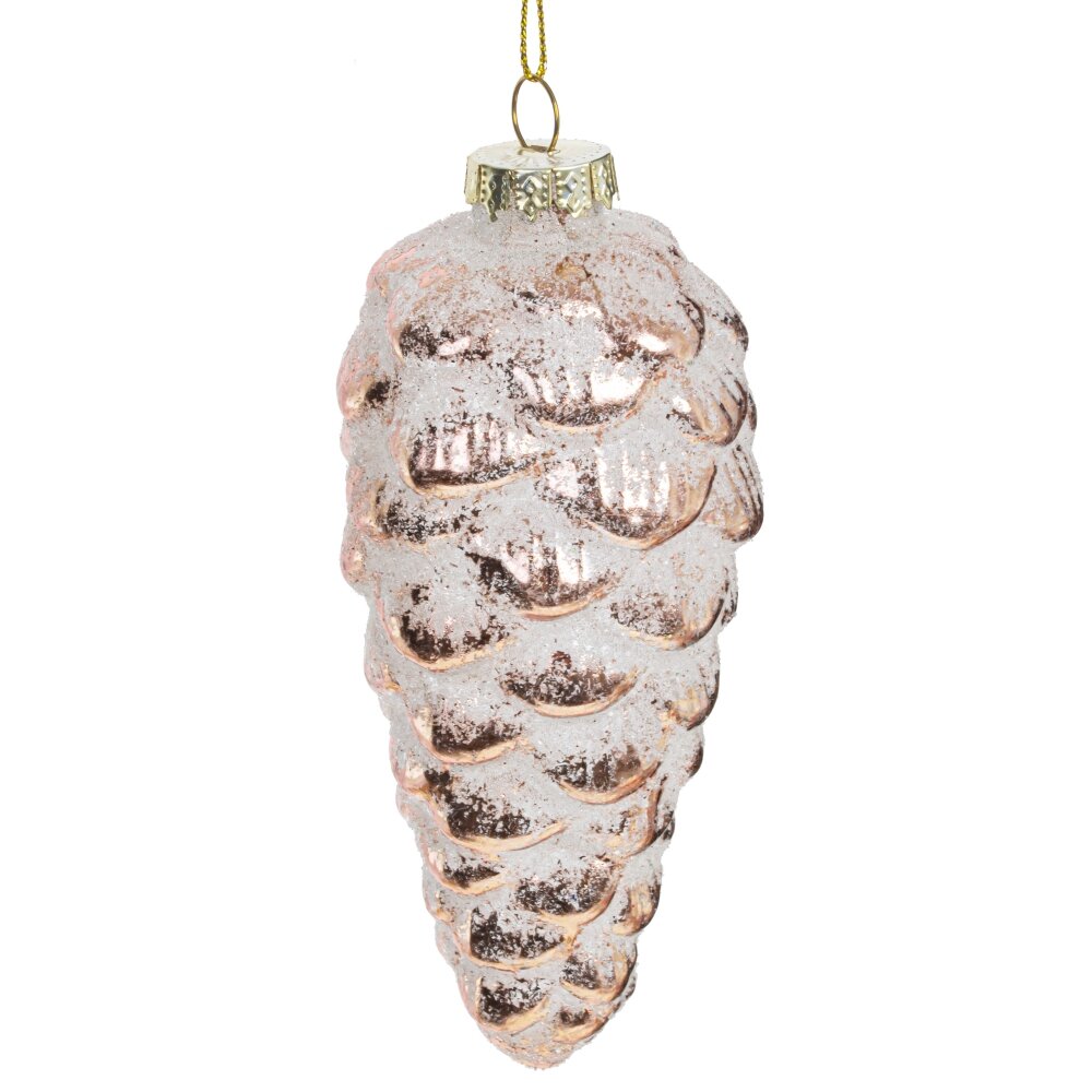 Украшение новогоднее Шишка 6х6х13см стекло арт.779050 по цене 