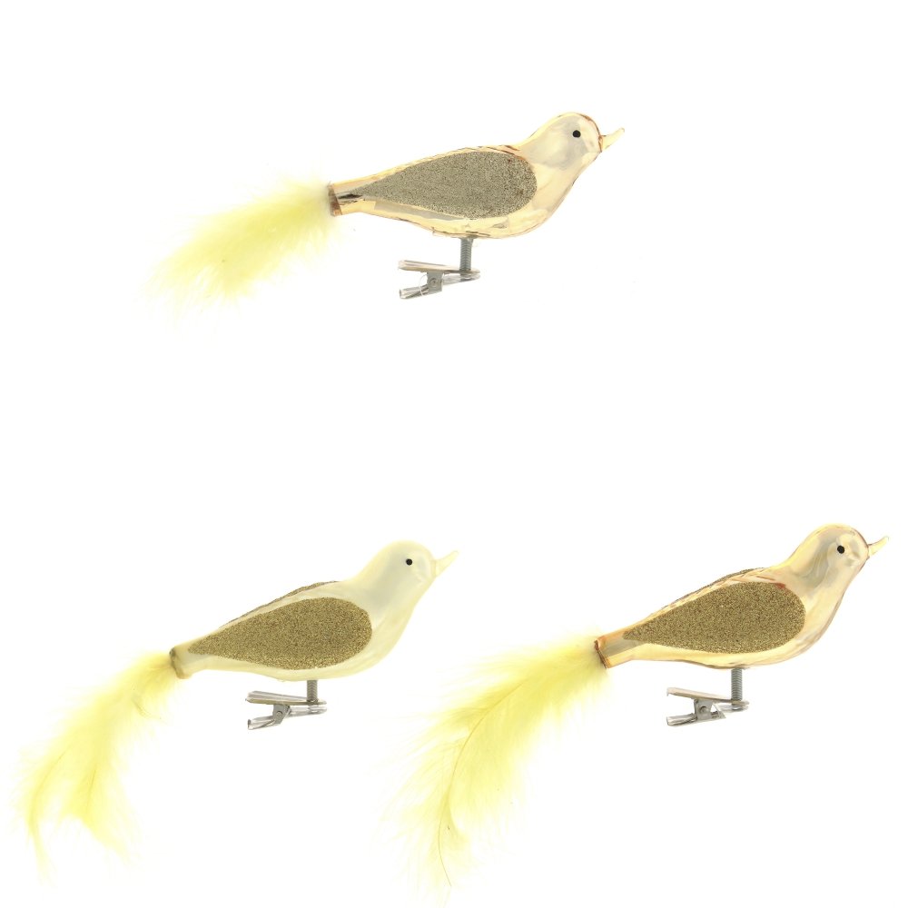 Изделие новогоднее Птичка Золото 16х3х4,5 см по цене 