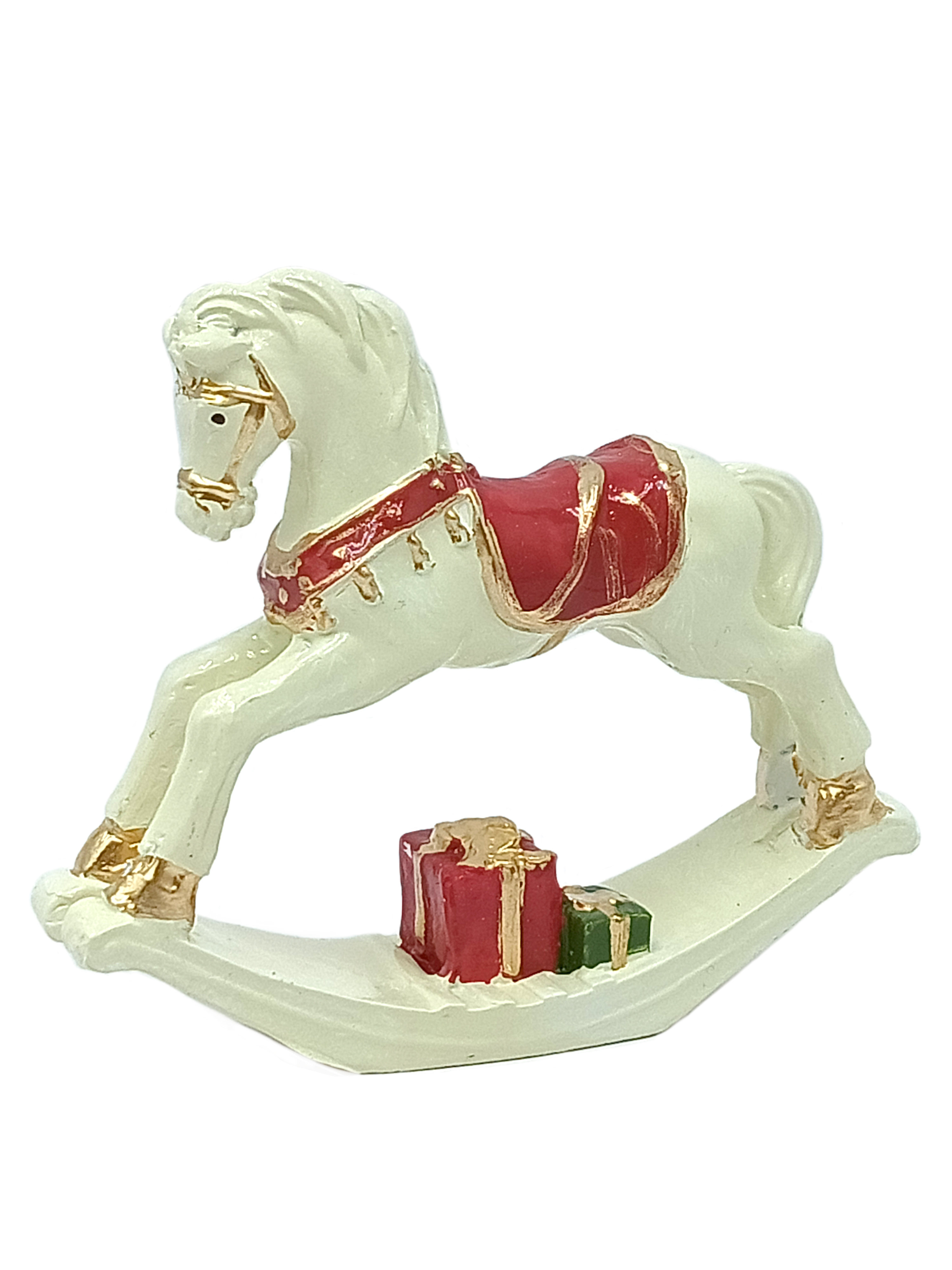 Фигурка декоративная Лошадка-качалка 10x2,5x8,5см арт.93224 по цене 